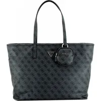 GUESS Power Play Large Tech Tote coal logo