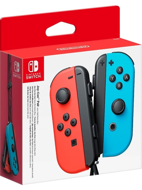 Joy-Con Controllers (Pair) Neon Blue & Red - Gamepad - Switch