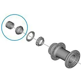 Shimano Konus WH-RS710 links mit Endkappe
