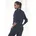 Sweatjacke BENCH LOUNGEWEAR Damen Gr 44/46 schwarz Interlock Obermaterial 100 Baumwolle unifarben Basic Basic hüftlang Rippbündchen Sweatjacken Sweatjacke mit glänzender Logostickerei am Stehkragen