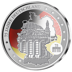 Silber-Gedenkprägung zum bedeutsamen Staatsjubiläum: Wir feiern „75 Jahre Deutschland“!