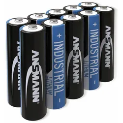 ANSMANN Lithium-Batterie, INDUSTRIAL, Micro, 10 Stück