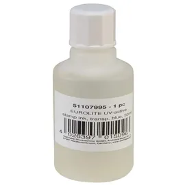 Eurolite UV-Stempelfarbe transparent Blau 50 ml