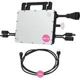Hoymiles HMS-800W-2T Mikro-Wechselrichter mit integrierter WiFi DTU | inkl. 5m HMS Field Connector Kabel | bis zu 2 PV-Module | 800 Watt | VDE konform | für Balkonkraftwerke