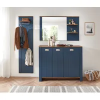 Innostyle Garderobenpaneel »DIJON«, (1 St.), 1 Ablageboden, 1 Kleiderstange, 4 Kleiderhaken Innostyle Parisian Blue supermatt, Viking Oak nature nachbildung)