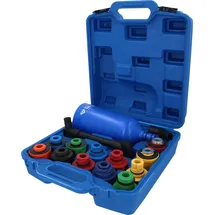BRILLIANT TOOLS Öl-Einfülltrichter-Satz mit drehbarem Winkelarm 15-tlg. (BT711110)
