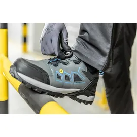 Högert FULDE Sicherheitsschuhe LACE SYSTEM S3S SR FO ESD, Halbschuhe, EPA-Zone, Schutz vor elektrostatischer Entladung, Schnelle und einfache Schnürregul... - Schwarz - 46