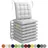 LAVEA Sitzkissen 40 x 40 x 3 cm Silber 8 St.