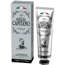 Pasta del Capitano 1905 Aktivkohle-Zahnpasta parabenfrei 75 ml