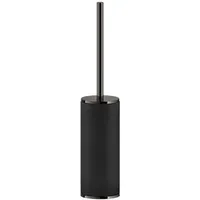 GESSI Inciso Stand-WC-Bürstengarnitur, Behälter Schwarz matt, 58544706, Farbe: Metall