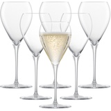 Schott Zwiesel Schaumweinglas Bar Special (6er-Set), klassische Champagner Gläser mit Moussierpunkt, spülmaschinenfeste Tritan-Kristallgläser,(Art.-Nr. 121544)