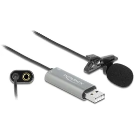 DeLock USB Krawatten Mikrofon Mikrofon