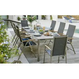 a casa mia Stapelsessel London 56 x 62 x 103,5 cm grau