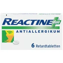 Reactine Duo mit Cetirizin und Pseudoephedrin 6 St