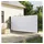 vidaXL Seitenmarkise Ausziehbar Weiß 180 x 500 cm