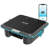 TALOSBO SK02 Solar Pool Skimmer Roboter, Solarbetriebener Poolroboter Akku, Duale Ladeoptionen, Wassertemperatursensor, App-Steuerung, 24/7 Automatischer Skimmer Poolreiniger