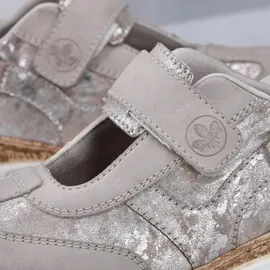 Rieker Slipper Damen Weite E Silber 38
