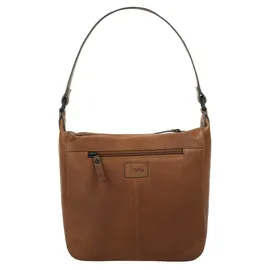 X-ZONE Umhängetasche echt Leder, braun