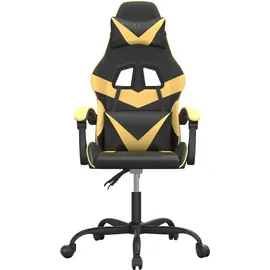 vidaXL Gaming-Stuhl Schwarz und Gold für PC