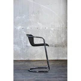 KAWOLA Barhocker Trivia Lederbarhocker schwarz B/H/T: 51x102x62cm