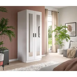 xonox.home Wäscheschrank Visby 80 x 195 x 56 cm Weiß