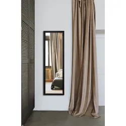 Spiegel MIRRORS AND MORE "Juliette", schwarz, B:50cm H:150cm, Metall, Spiegel, mit Facette