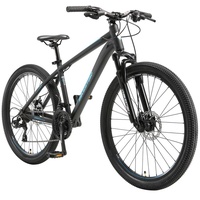 Bikestar Mountainbike 26 Zoll Reifen | 16 Zoll Rahmen Scheibenbremse Federgabel, Schwarz Blau
