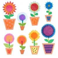 HABA Fensterbild Blumentöpfchen Bastelset