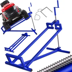 MASKO®  Rasentraktor Heber 400kg Aufsitzmäher Hebevorrichtung Rasentraktorheber Reinig.Hilfe Hebebühne inkl. Arbeitshandschuhen
