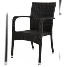 Gravidus Gartenstuhl 55 x 57 x 87 cm schwarz 2 St.