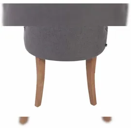 CLP 2er Set Esszimmerstuhl Aberdeen Stoff antik-hell/dunkelgrau