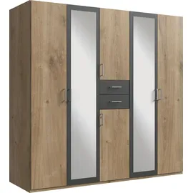 WIMEX Kleiderschrank Diver, mit 2 Spiegeltüren, 2 Schubkästen mittig, grau