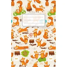 Independently published Notizbuch: Fuchs Cover Design / 120 Seiten / Liniert / DIN A5 + (15,24 x 22,86 cm) / Soft Cover