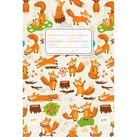 Independently published Notizbuch: Fuchs Cover Design / 120 Seiten / Liniert / DIN A5 + (15,24 x 22,86 cm) / Soft Cover