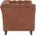 Home Affaire Chesterfield-Sessel Reims Polyester 98 x 76 x 88 cm Braun