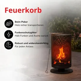 BBQ Collection Feuertonne Ø 72,5 cm Schwarz