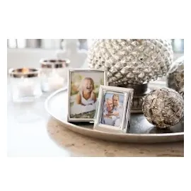 Edzard 3er Set Bilderrahmen Genua (6x9 cm, edel versilbert, anlaufgeschützt