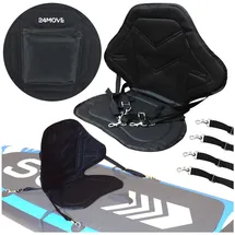 24move 24MOVE® SUP Kajak Sitz für Paddle Boards und Kajaks, gepolstert und ergonomisch, mit Tasche, Surfboard, Stand Up Sitz
