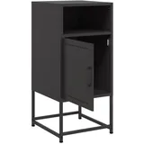vidaXL Nachtschrank Kristien 36 x 39 x 78 cm Schwarz