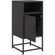 vidaXL Nachtschrank Kristien 36 x 39 x 78 cm Schwarz