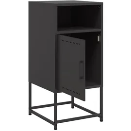 vidaXL Nachtschrank Kristien 36 x 39 x 78 cm Schwarz