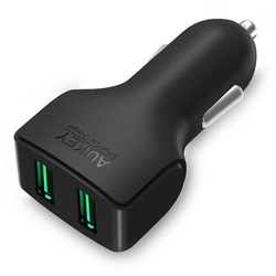 Aukey Car Charger CC-S3, 2xUSB-A, 24 W - Schwarz Autoladegerät