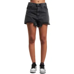 LEVI ́S High Waisted Mom Shorts Z9423 Schwarz zerstört - 