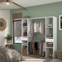 Parisot Mehrzweckschrank "Combi 2" Weiß - Grau