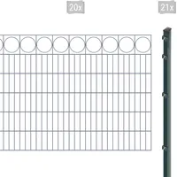 Arvotec Doppelstabmattenzaun »EXCLUSIVE 120 zum Einbetonieren "Ring" mit Zierleiste«, Zaunhöhe 120 cm, Zaunlänge 2 - 60 m 58674305-0 anthrazit H/L: 120 cm x 40 m