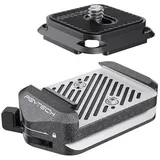 PGYTECH Quick Release Clamp & Plate V2 grau