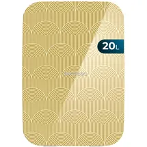 Cecotec Bolero MiniCooling 20L Bahamas Mini-Kühlschrank (20 l, 400 mm hoch, Gelb)