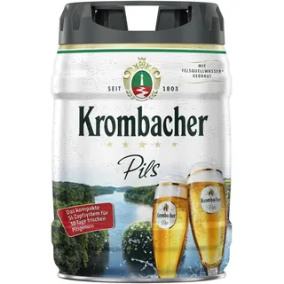 Krombacher Frische Fässchen, (1 x 5 l) (Packung mit 5)