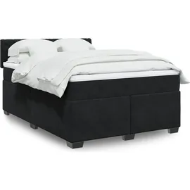 vidaXL Boxspringbett 140 x 200 cm Schwarz