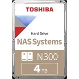 Toshiba N300 4TB Interne Festplatte 8.9cm (3.5 Zoll) SATA 6 Gb/s HDWQ140UZSVA Bulk